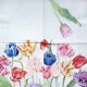 Салфетка для декупажа "Амстердамские тюльпаны" бумажная, 211201, 33х33 см
